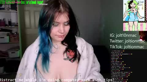 Snapshot of joltionmac chatting on December 4, 8:29 pm JoltionMac JJ online show from December 4, 8:29 pm