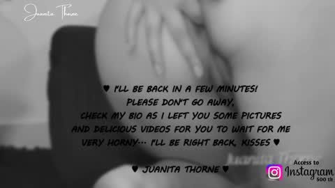  JUANITA THORNE 2 online show from November 15, 9:54 pm