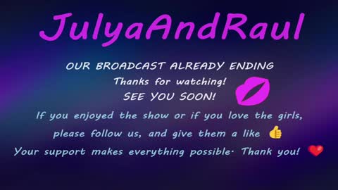 Snapshot of julyaandraul chatting on December 3, 4:03 am Raul Kira and Tony guests online show from December 3, 4:03 am