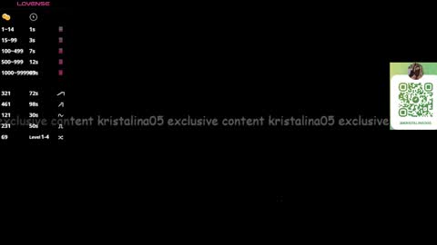 Snapshot of kristalina5 chatting on February 26, 6:04 am camila online show from February 26, 6:04 am