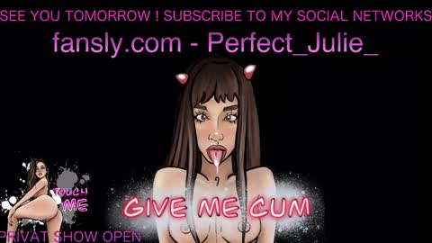  MY NAME IS JULIA  TO SEE MORE 18 CONTENT YOU CAN SUBSCRIBE TO  FANSLY -  online show from February 15, 7:51 am