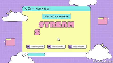 Snapshot of marymoody chatting on February 16, 9:59 pm Mary Moody online show from February 16, 9:59 pm
