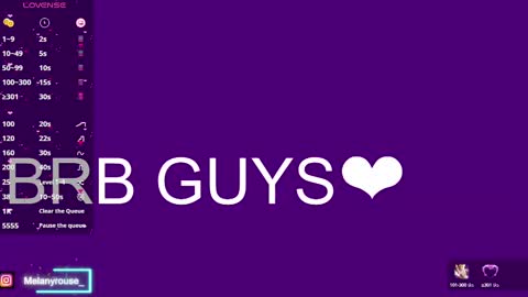 melanyrouse1 online show from February 18, 1:43 am