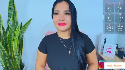 Snapshot of meli__brown chatting on April 11, 5:23 am Independent model online show from April 11, 5:23 am