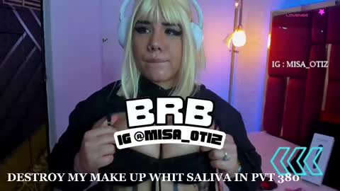 Snapshot of melissa_adamsxxx chatting on October 13, 11:21 am Lissa online show from October 13, 11:21 am