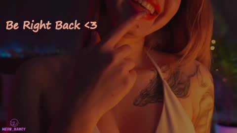 Snapshot of meow_nancy chatting on December 20, 8:28 am Heeyyooo Im Nans Subscribe to me I will be glad online show from December 20, 8:28 am