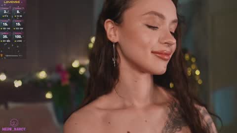 Snapshot of meow_nancy chatting on January 10, 5:15 am Heeyyooo Im Nans Subscribe to me I will be glad online show from January 10, 5:15 am