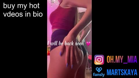 Mia Martskaya online show from October 10, 11:09 am