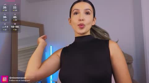 Snapshot of missmonaco chatting on February 12, 12:05 am Emma Rivera online show from February 12, 12:05 am