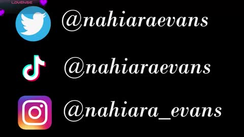 NAHIARA EVANS online show from October 25, 1:46 am