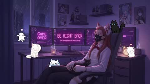 Snapshot of neko_nyaaa chatting on April 11, 12:42 pm Neko online show from April 11, 12:42 pm