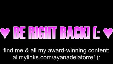 Ayana Delatorre online show from July 21, 5:26 pm