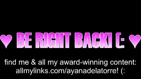 Ayana Delatorre online show from August 1, 5:23 pm