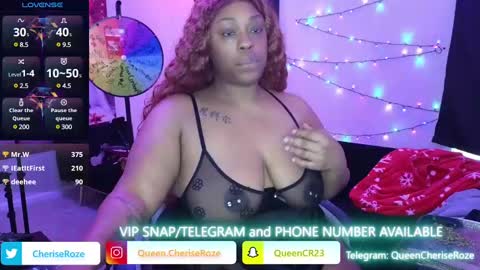 Queen Cherise Roze online show from December 29, 6:05 pm