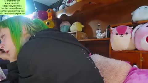 Snapshot of queer_burrito chatting on March 11, 2:56 pm Sky Burrito online show from March 11, 2:56 pm