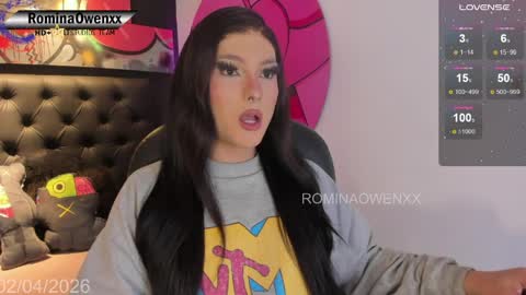 Snapshot of rominaowenxx chatting on April 2, 3:59 am ROMINA OWEN online show from April 2, 3:59 am
