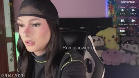 Snapshot of rominaowenxx chatting on April 3, 6:33 am ROMINA OWEN online show from April 3, 6:33 am