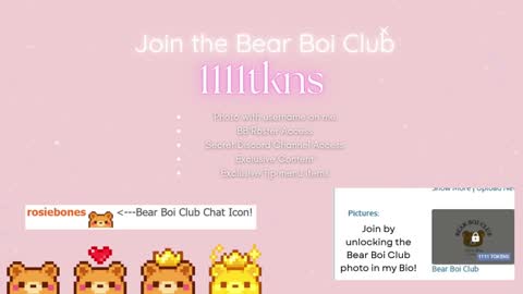 Rosie Bones online show from September 10, 10:10 pm