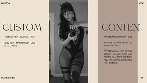 Rosie Bones online show from June 15, 9:06 pm