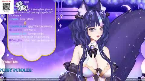 Snapshot of sassykittyn chatting on February 24, 6:11 am Sassy Sami Kittyn online show from February 24, 6:11 am