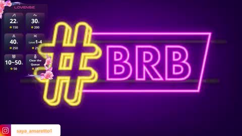 Saya Amaretto  online show from March 19, 6:01 pm