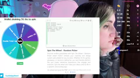 Scarlett online show from October 17, 2:30 pm