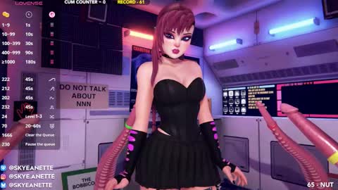 Snapshot of skyeanette chatting on November 8, 2:45 am SkyeAnette online show from November 8, 2:45 am