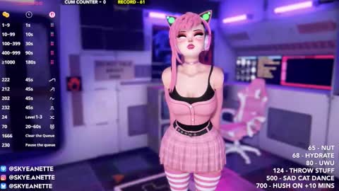 Snapshot of skyeanette chatting on November 21, 2:10 am SkyeAnette online show from November 21, 2:10 am