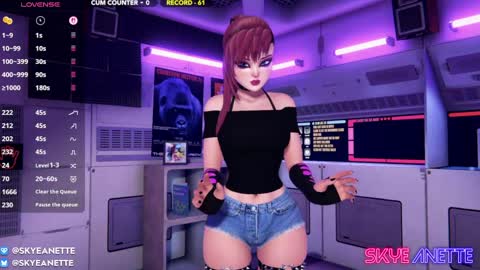 SkyeAnette online show from June 7, 1:10 am