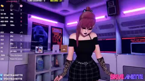 SkyeAnette online show from June 19, 1:10 am
