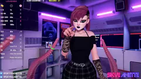 SkyeAnette online show from June 21, 1:19 am