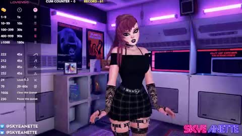 SkyeAnette online show from June 27, 1:10 am