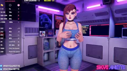 SkyeAnette online show from July 17, 1:12 am