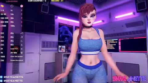 SkyeAnette online show from July 19, 1:09 am