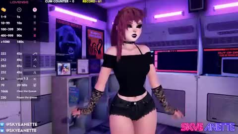 SkyeAnette online show from August 7, 1:07 am
