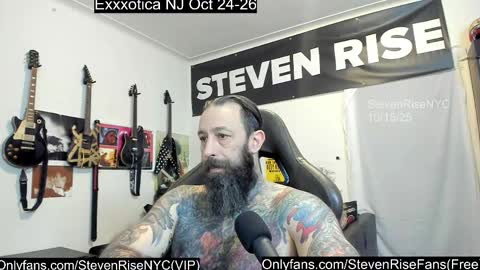 StevenRiseNYC online show from October 15, 1:22 pm