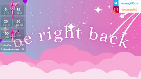 Snapshot of sweetandreagil chatting on January 27, 4:41 am Andrea Cheryl GiLandreagil80 In Instagram online show from January 27, 4:41 am