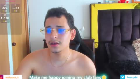 Snapshot of teddy_cowboy chatting on February 26, 6:21 pm Follow me on Twitter boys ryder and instagram teddyscoot 12 online show from February 26, 6:21 pm