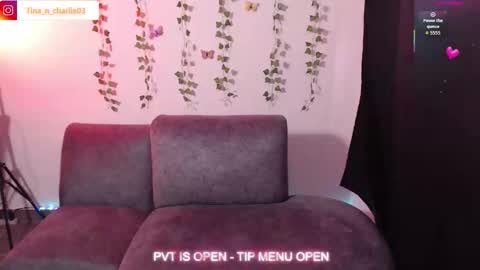 Snapshot of tina_n_charlie chatting on April 9, 6:57 pm Tina N Charlie online show from April 9, 6:57 pm