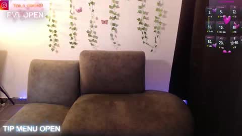 Snapshot of tina_n_charlie chatting on April 15, 4:03 pm Tina N Charlie online show from April 15, 4:03 pm