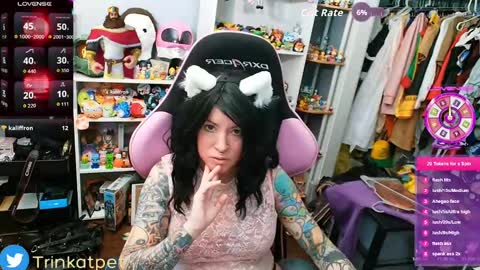Snapshot of trinitykatze chatting on September 8, 7:02 pm Trin Kat pet online show from September 8, 7:02 pm