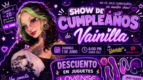Vainilla Independent model online show from June 19, 2:38 am