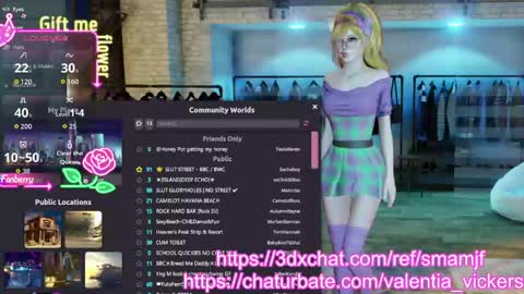 Snapshot of valentia_vickers chatting on April 20, 7:55 am Valentia online show from April 20, 7:55 am