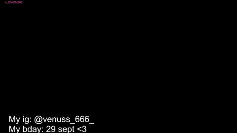   Venus  MY BDAY 29 SEPT online show from September 15, 6:52 pm