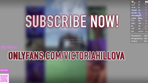 Victoria Hillova online show from January 3, 3:22 pm