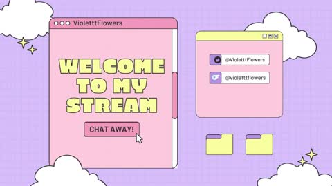 Violet Flowers online show from March 21, 5:05 pm