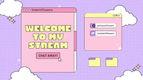 Snapshot of violetttflowers chatting on July 20, 9:06 pm Violet Flowers online show from July 20, 9:06 pm