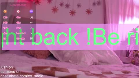 Snapshot of xo_sadie chatting on March 1, 9:55 am Xo Sadie online show from March 1, 9:55 am