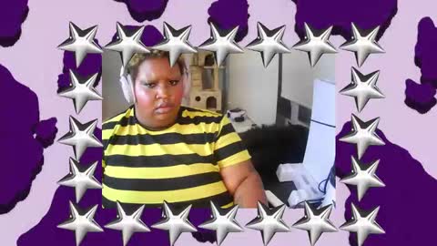 Snapshot of xxmoniquestarrxx chatting on October 7, 2:42 am Thee Baddest BBW online show from October 7, 2:42 am