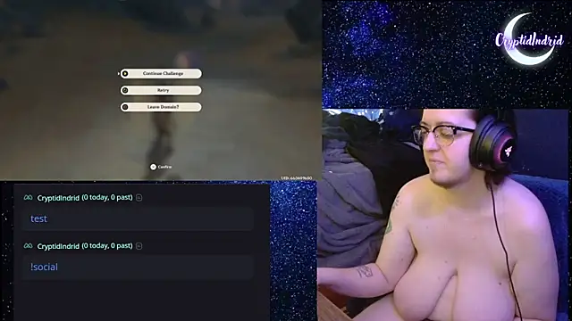 Snapshot of CryptidIndrid chatting on December 20, 9:39 pm CryptidIndrid online show from December 20, 9:39 pm